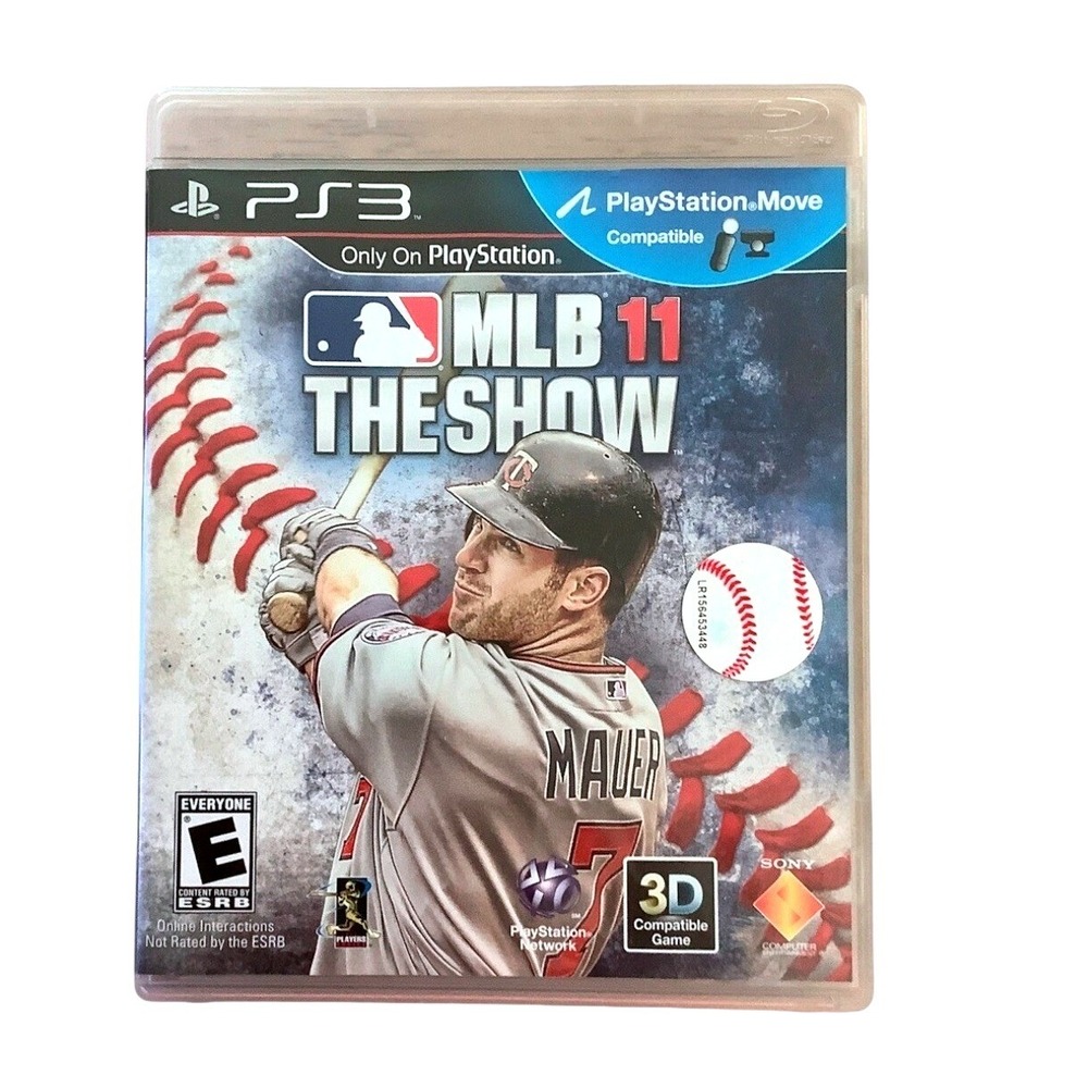MLB 11 The Show Sony PlayStation 3 PS3 2011‎ Baseball Joe Mauer 3D Compatible